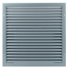 Сива вентилационна решетка от висококачествен екструдиран алуминий 450x450 мм