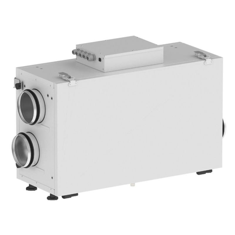 Централен рекуператор Vents VUT 300 H2 mini EC A2, хоризонтален, дебит 300 m³/h, Ø 125 мм