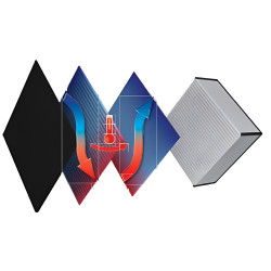 Централен рекуператор Vents VUT 300 H2 mini EC A2, хоризонтален, дебит 300 m³/h, Ø 125 мм