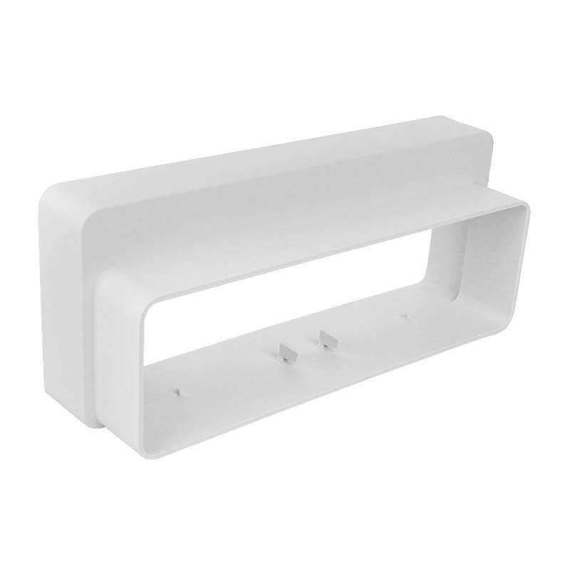 PVC редуктор за преход между правоъгълни тръби 204x60 мм / 220x90 мм