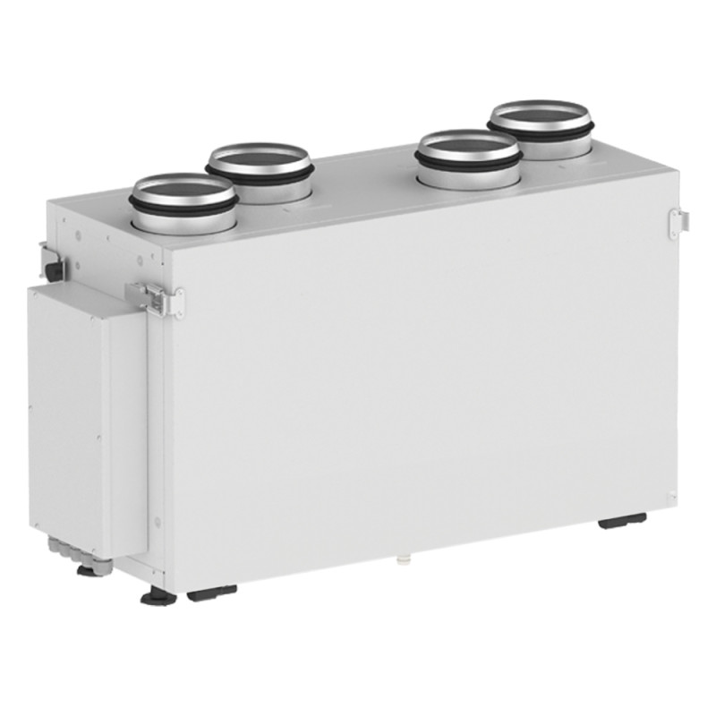 Централен рекуператор Vents VUT 300 V2 mini EC A2, вертикален, дебит 300 m³/h, Ø 125 мм