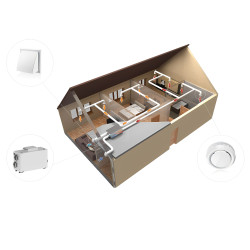 Централен рекуператор Vents VUT 300 V2 mini EC A2, вертикален, дебит 300 m³/h, Ø 125 мм