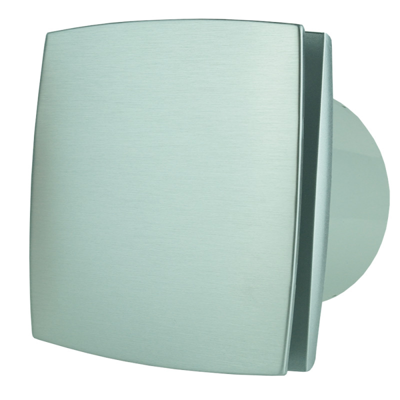 Вентилатор с алуминиев преден панел, таймер и сензор за влажност Ø 100 мм, по-мощен мотор