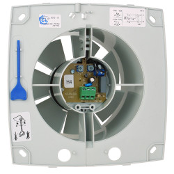 Вентилатор с алуминиев преден панел, таймер и сензор за влажност Ø 100 мм, по-мощен мотор