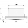 Таванен PVC дифузор Ø 100 мм
