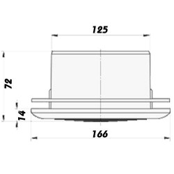 Таванен PVC дифузор Ø 125 мм