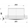 Таванен PVC дифузор Ø 315 мм