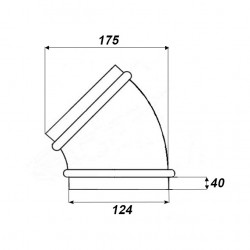 Dalap BEND-O 45/125 - Koleno