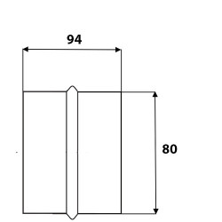 Вътрешно метално съединение Ø 80 мм