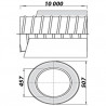 Гъвкава кръгла тръба с изолация Ø 455 мм до 140 °С, дължина 10000 мм