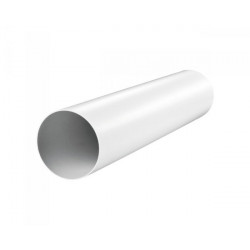 Кръгла вентилационна PVC тръба Ø 125 мм, дължина 1500 мм