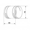 Dalap FLEXITECH CSWL75 - coupling sleeve with lock