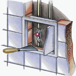 ПЛАСТМАСОВА РЕВИЗИОННА ВРАТИЧКА 197 x 197 mm